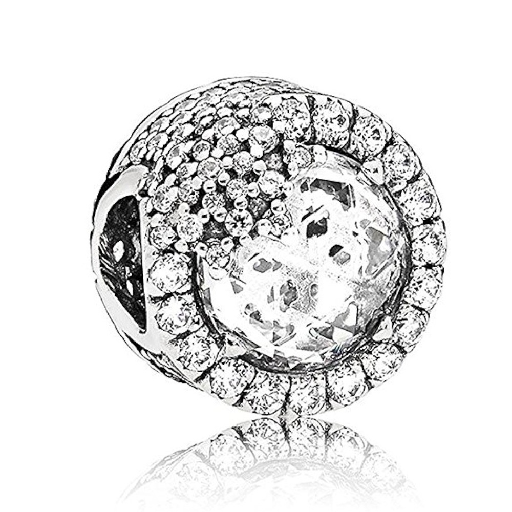 Beautiful Pandora Frosted Snowflake Charm